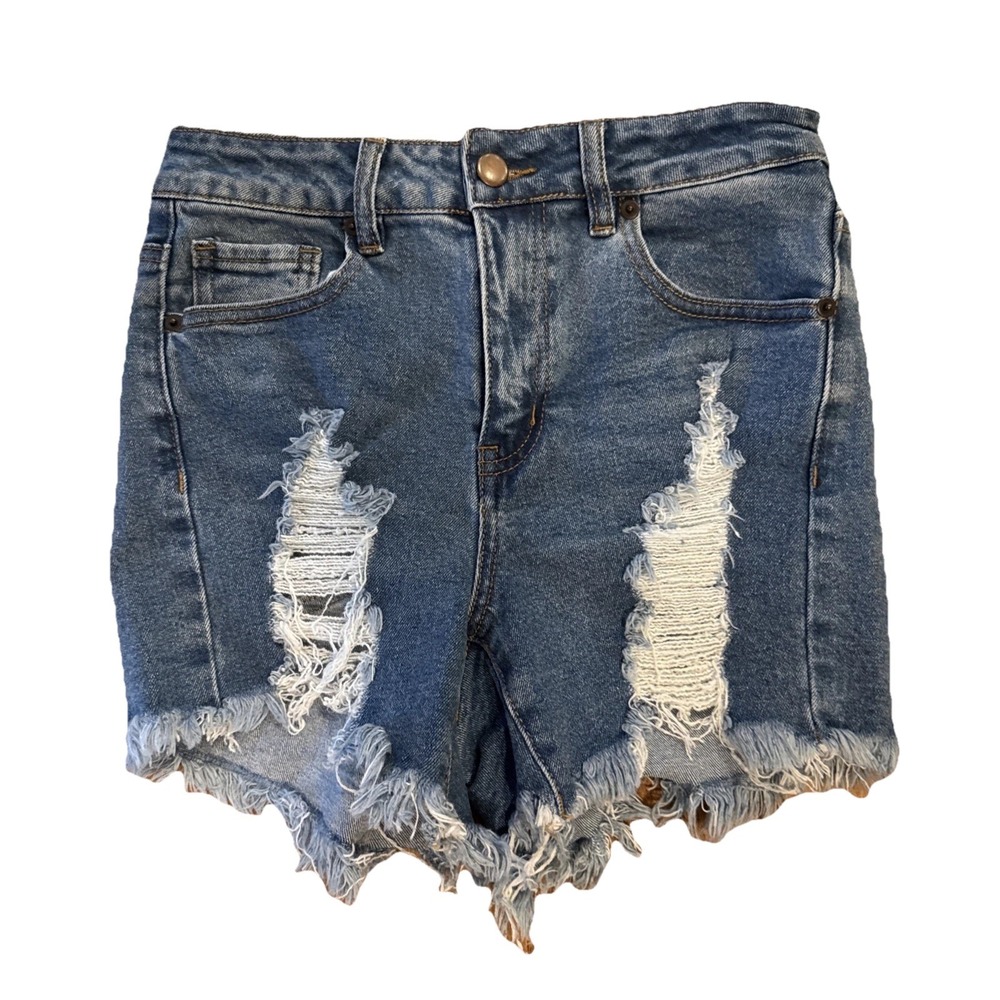 American Bazi Women's‎ Distressed Jean Shorts Size Small